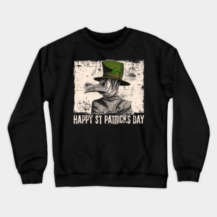 Plague Doctor St Patricks Day Crewneck Sweatshirt